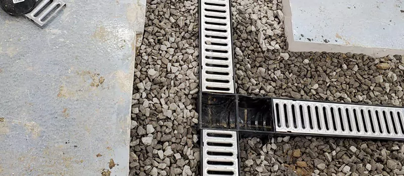 Storm Water Trench Drain Repair in Yorkville, Toronto